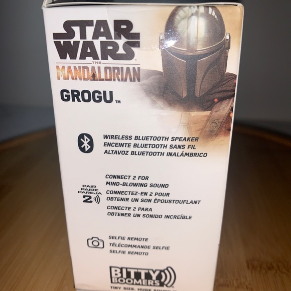 Star Wars Mandalorian Baby Yoda w/ Snack The Child Grogu Bluetooth Bitty Boomers - Picture 2 of 4